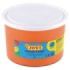 Jovi Finger Paint Bote de 500ml Pintura de Dedos - Ingredientes Naturales - Colores Mezclables - Textura Gelatinosa - Lavable - sin Gluten - No Toxico - Color Naranja