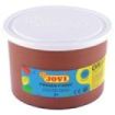 Jovi Finger Paint Bote de 500ml Pintura de Dedos - Ingredientes Naturales - Colores Mezclables - Textura Gelatinosa - Lavable - Color Marrón
