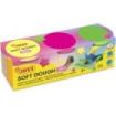 Jovi Soft Dough Blandiver Estuche de 3 Botes Colores Neon - Blanda y Flexible - Facil de Amasar y Moldear - Ideal para Iniciacion al Modelaje - Color Surtido