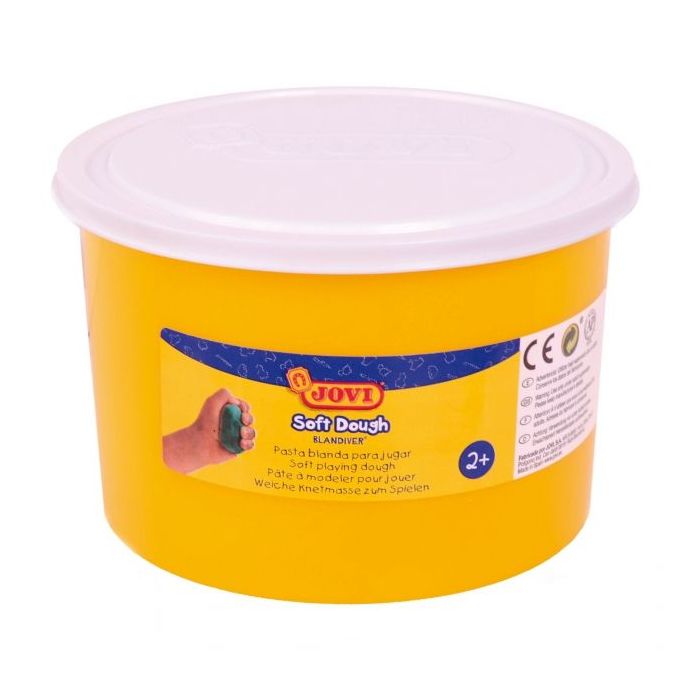 Jovi Soft Dough Blandiver Bote de 460gr - Blanco - Blanda y Flexible - Facil de Amasar y Moldear - Ideal para Iniciacion al Modelaje - Fomenta Creatividad y Motricidad Fina - Color Blanco
