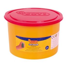 Jovi Soft Dough Blandiver Bote de 460gr - Rojo Pasta de Modelaje - Blanda y Flexible - Facil de Amasar y Moldear - Fomenta Creatividad y Motricidad Fina - Color Rojo