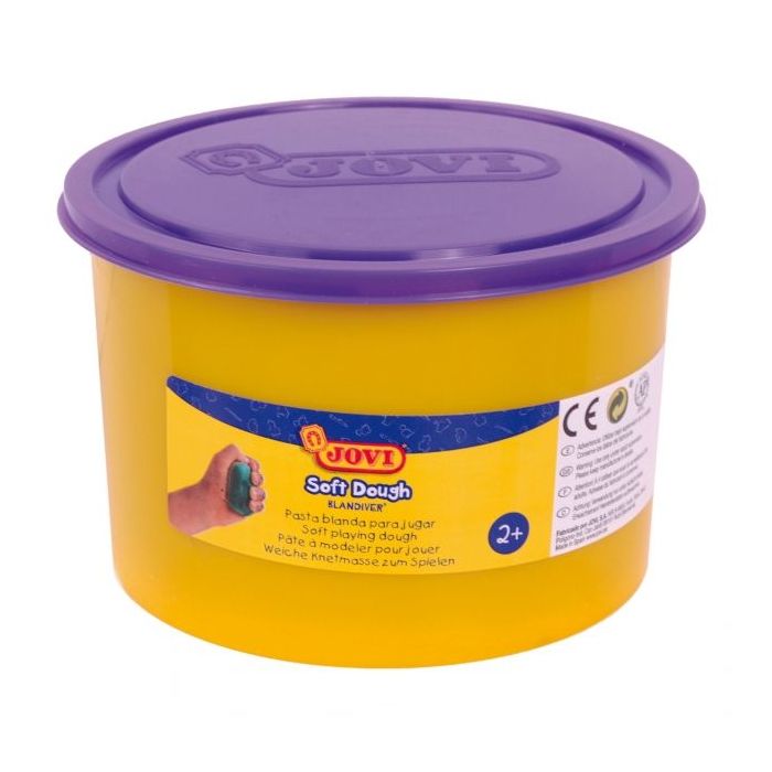 Jovi Soft Dough Blandiver Bote de 460gr - Violeta Pasta para Modelaje - Blanda y Flexible - Facil de Amasar y Moldear - Fomenta Creatividad y Motricidad Fina - Color Morado