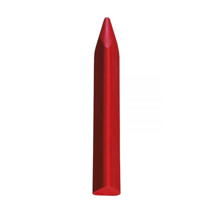 Jovi Triwax Estuche de 12 Ceras - Triangulares - No Manchan - Resistentes - Trazo Suave - Facil Agarre - Apto para Sacapuntas - Libre de Alergenos - Color Rojo
