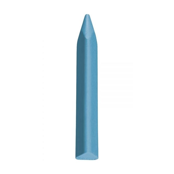 Jovi Triwax Estuche de 12 Ceras - Triangulares - No Manchan - Resistentes - Trazo Suave - Facil Agarre - Apto para Sacapuntas - Libre de Alergenos - Color Azul
