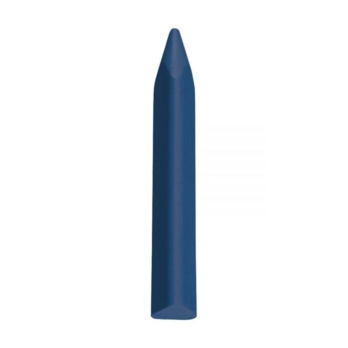 Jovi Triwax Estuche de 12 Ceras - Triangulares - No Manchan - Resistentes - Trazo Suave - Facil Agarre - Apto para Sacapuntas - Libre de Alergenos - Color Azul