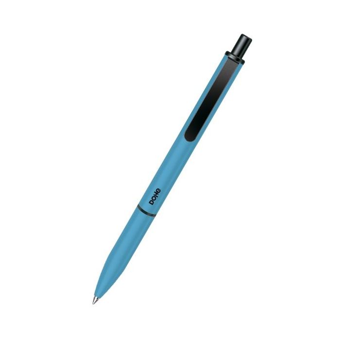 Dohe Elegance Pack de 4 Boligrafos - Punta Fina de 0,5mm - Fabricados en  Aluminio - Tacto Soft - Color Azul