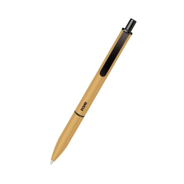 Dohe Elegance Pack de 4 Boligrafos - Punta Fina de 0,5mm - Fabricados en  Aluminio - Tacto Soft - Color Ocre