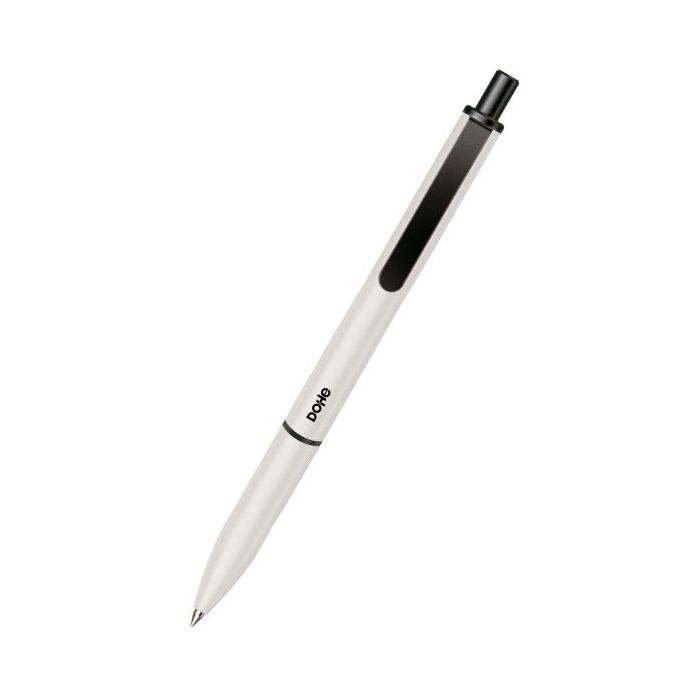 Dohe Elegance Pack de 4 Boligrafos - Punta Fina de 0,5mm - Fabricados en  Aluminio - Tacto Soft - Color Blanco