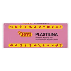 Jovi Caja de 15 Pastillas de Plastilina 150gr - Pasta Vegetal - No Endurece - sin Gluten - Inocua - Facil de Moldear - Ideal para Volumen y Moldes - Color Rosa
