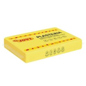 Jovi Caja de 15 Pastillas de Plastilina 350gr - Pasta Vegetal - No Se Seca - sin Gluten - Inocua - Facil de Moldear - Ideal para Figuras Voluminosas - Color Amarillo