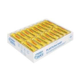 Jovi Baby Caja de 18 Pastillas de Plastilina Super Blanda - Estimula Creatividad y Sensibilidad Tactil - Fortalece Musculos de Manos y Dedos - Color Amarillo