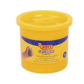 Jovi Soft Dough Blandiver Estuche de 5 Botes 110gr - Amarillo. Blanda - Flexible - Facil de Amasar - Ideal para Modelaje - Fomenta Creatividad - Desarrolla Motricidad Fina - Color Amarillo