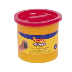 Jovi Soft Dough Blandiver Estuche de 5 Botes 110gr - Rojo - Blanda y Flexible - Facil de Amasar y Moldear - Ideal para Iniciacion al Modelaje - Color Rosa