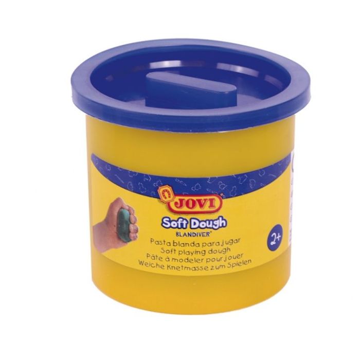 Jovi Soft Dough Blandiver Estuche de 5 Botes 110gr - Flexible - Facil de Amasar - Ideal para Modelaje - Fomenta Creatividad - Desarrolla Motricidad Fina - Color Azul