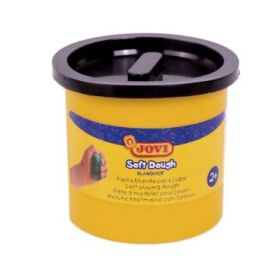 Jovi Soft Dough Blandiver Estuche de 5 Botes 110gr - Negro - Blanda y Flexible - Facil de Amasar y Moldear - Ideal para Iniciacion al Modelaje - Color Negro