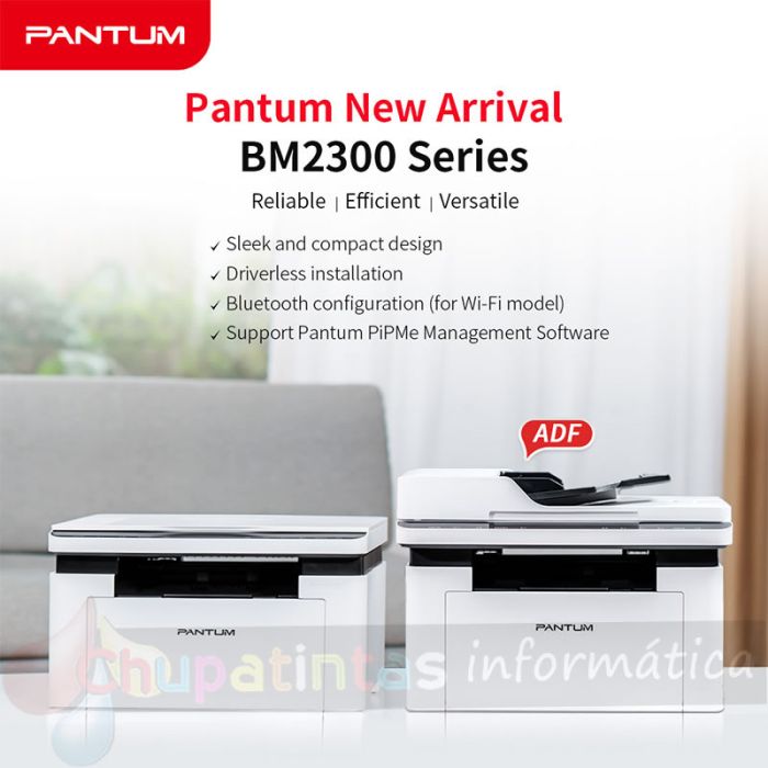 Pantum BM2300AW Impresora Multifunción Laser Monocromo Wifi 22ppm - Con Alimentador Automático-6