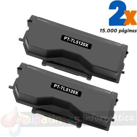 Pantum TL5120X Negro Pack de 2 Cartuchos de Toner Genéricos