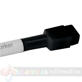 Nobo Mini Rotulador Pizarra Blanca con Tapa Borrador Magnética - 6 Colores Surtidos - Punta Fina 2mm-3