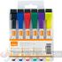 Nobo Mini Rotulador Pizarra Blanca con Tapa Borrador Magnética - 6 Colores Surtidos - Punta Fina 2mm-5