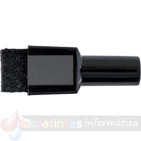 Nobo Mini Rotulador para Pizarra Blanca con Borrador - Punta Fina de 2mm - Paquete de 6 - Tinta Negra - Color Negro
