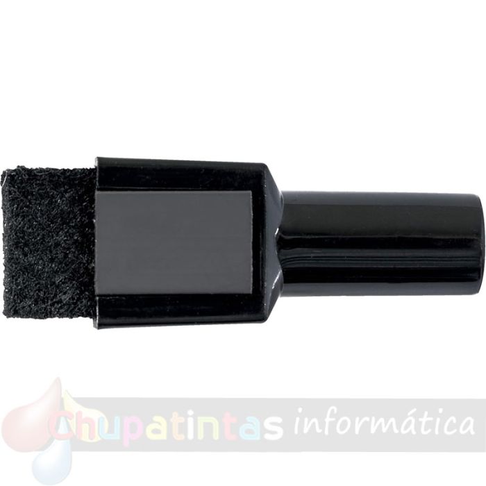 Nobo Mini Rotulador para Pizarra Blanca con Borrador - Punta Fina de 2mm - Paquete de 6 - Tinta Negra - Color Negro