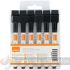 Nobo Mini Rotulador para Pizarra Blanca con Borrador - Punta Fina de 2mm - Paquete de 6 - Tinta Negra - Color Negro