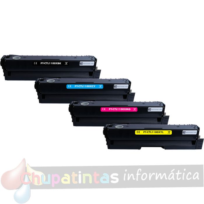 Pantum CTL1100X Pack de 4 Cartuchos de Toner Genéricos