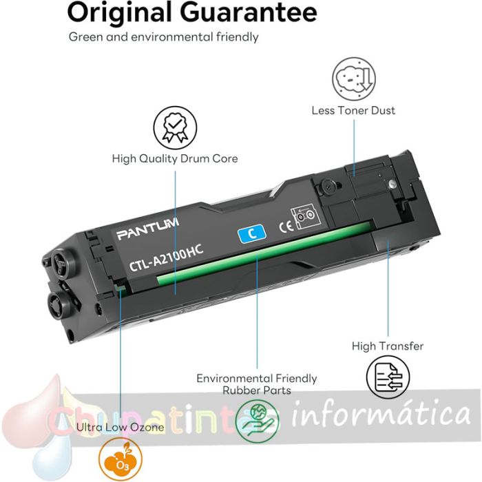 Pantum CTL-A2100HC Cian Cartucho de Toner Original-2