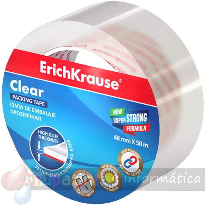 Erichkrause Cinta Precinto Clear - 48mmx50m - Transparente