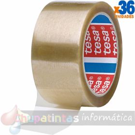 Tesa 4089 Precinto de Embalar 50mm x 132 m - Fabricado en Polipropileno - Adhesivo de Caucho Natural - Transparente