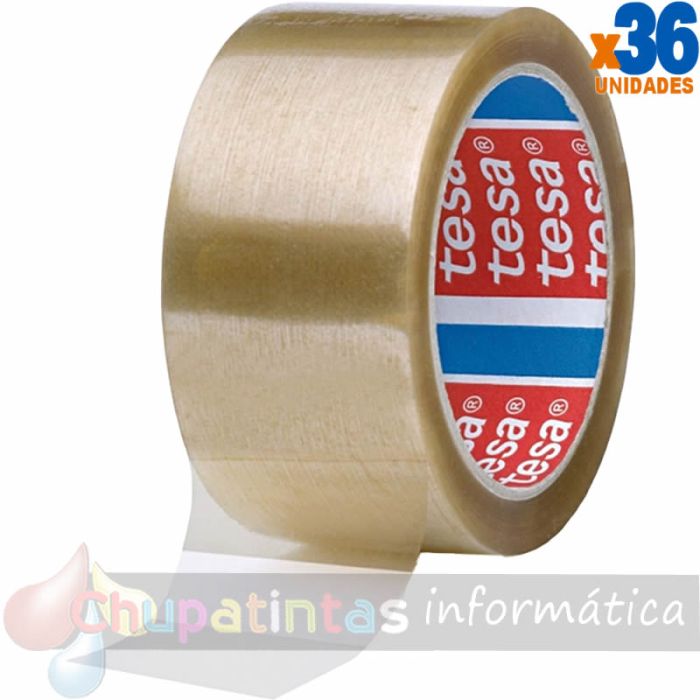 Tesa 4089 Precinto de Embalar 50mm x 132 m - Fabricado en Polipropileno - Adhesivo de Caucho Natural - Transparente