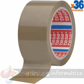 Tesa 4089 Precinto de Embalar 50mm x 132 m - Fabricado en Polipropileno - Adhesivo de Caucho Natural - Color Marrón
