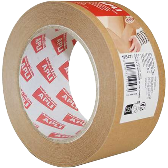 Apli Cinta Adhesiva Kraft 48mmx50m - Alta Adherencia - Adhesivo de Caucho Natural - Color Marrón