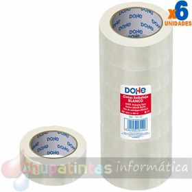 Dohe Precinto de Polipropileno 48mmx66m  Potente Adhesivo - Color Blanco