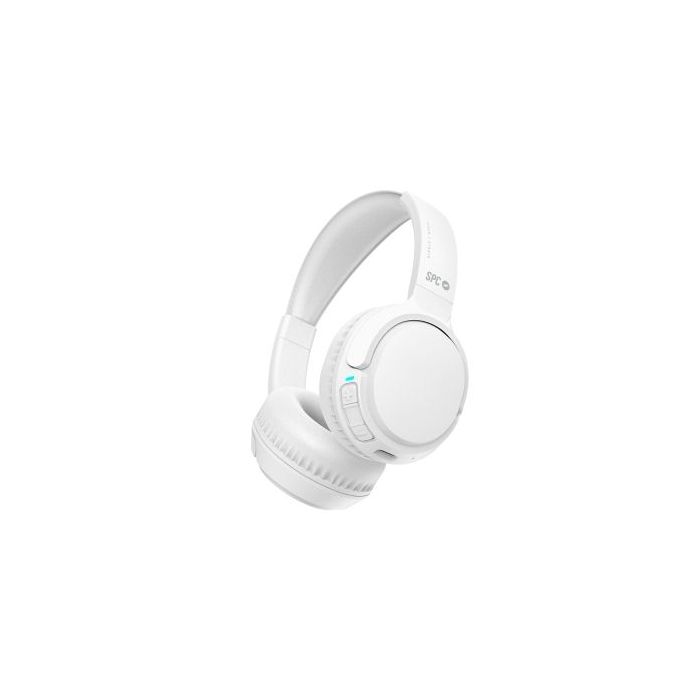 SPC Heron 2 Studio Auriculares Bluetooth 5.4 - Conexion Dual - Autonomia hasta 50h - Diseño Ajustable y Plegable - Control en Auricular - Color Blanco