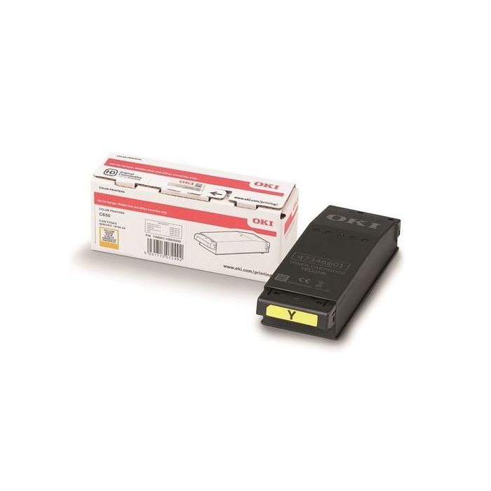 OKI C650 Amarillo Cartucho de Toner Original - 9006129