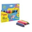 Jovi Triwax Estuche de 12 Ceras Triangulares - No Manchan - Trazo Suave - Gran Rendimiento - Apto para Sacapuntas - Libre de Alergenos - Colores Surtido