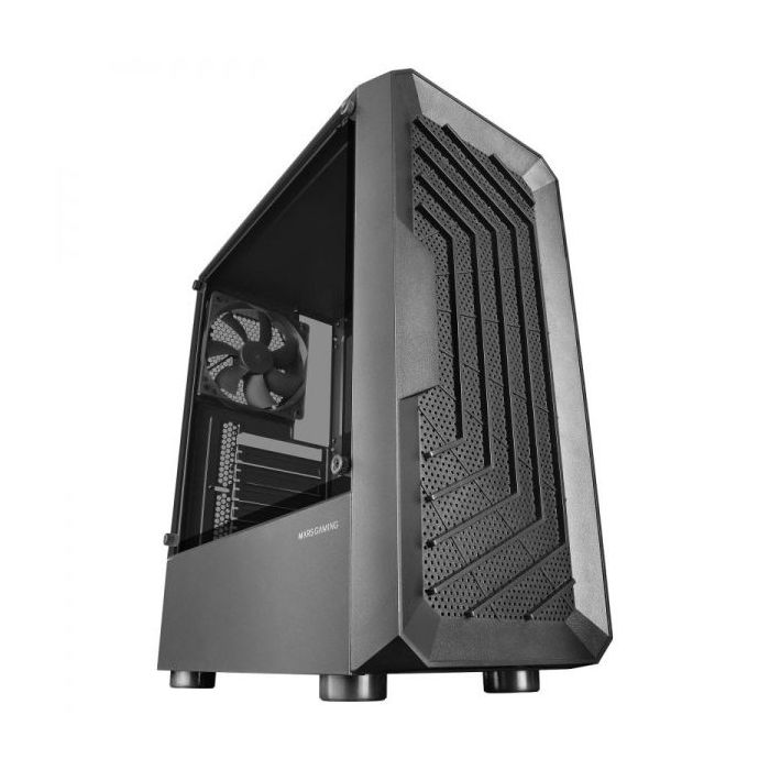 Mars Gaming MC-2000 Caja PC - Frontal MESH - Camara Dual - Ventana Lateral - Soporte Refrigeracion Liquida - USB 3.0 - Compatible ATX/microATX/mini-ITX - Color Negro