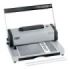 GBC MC59 Encuadernadora A4 de Espiral Metalica - Encuaderna hasta 450 Hojas - Perfora hasta 20 Hojas - Alicate de corte Incluido - Color Gris/Negro