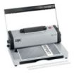 GBC MC59 Encuadernadora A4 de Espiral Metalica - Encuaderna hasta 450 Hojas - Perfora hasta 20 Hojas - Alicate de corte Incluido - Color Gris/Negro