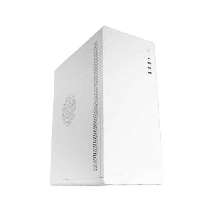 Tacens ENSIS Caja Semitorre - Estructura Metalica Ultrarresistente - Ventilacion Eficiente - Soporte Refrigeracion Liquida - Conectividad Avanzada USB 3.0 - Color Blanco