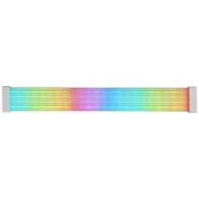 Mars Gaming MCA-16X/MCA-24X Tira de Iluminacion RGB - Efectos Personalizables - Silicona Duradera - Compatible con PCIe y 24 Pines - Bajo Consumo 5V 0.7A - Color Varios