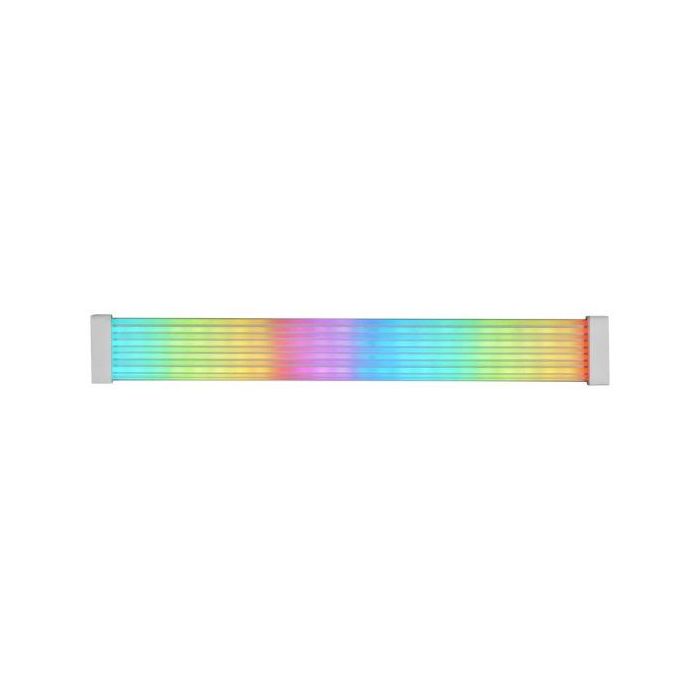 Mars Gaming MCA-16X/MCA-24X Tira de Iluminacion RGB - Efectos Personalizables - Silicona Duradera - Compatible con PCIe y 24 Pines - Bajo Consumo 5V 0.7A - Color Varios