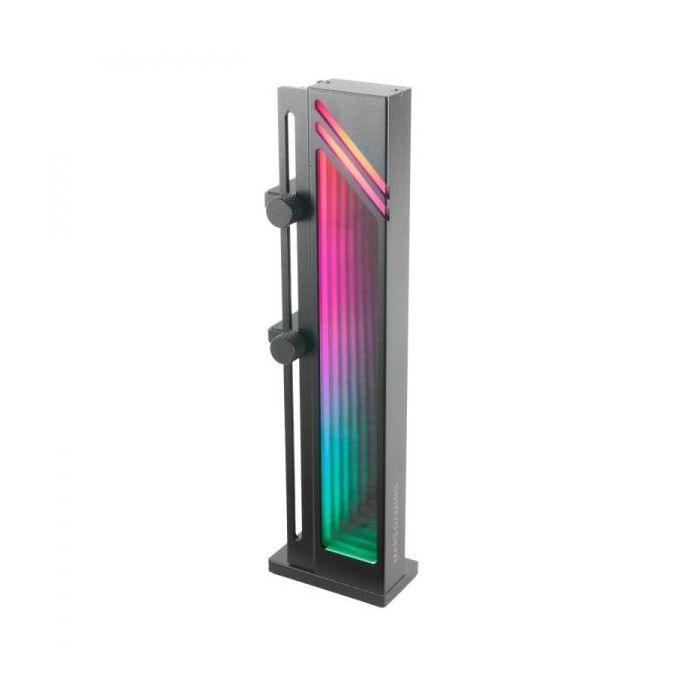 Mars Gaming MCA-GCB Soporte Tarjeta Grafica ARGB - Iluminacion Infinity Mirror - Base Magnetica Antideslizante - Compatibilidad Universal - Color Varios