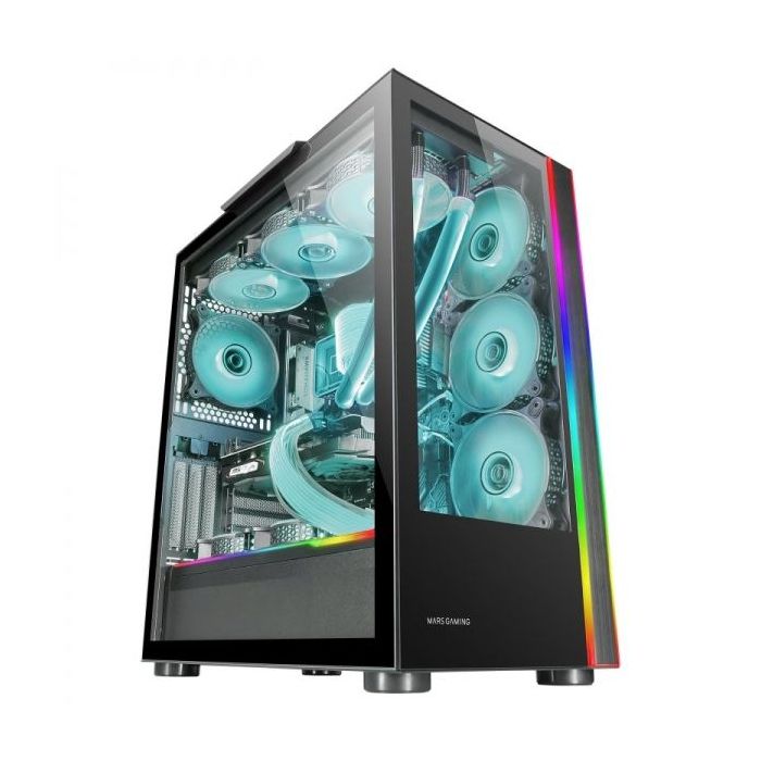 Mars Gaming MC-Ultra Torre Custom XXL - Cristal Templado - USB 3.0 - ARGB - Color Negro