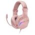 Mars Gaming MH122 Auriculares Gaming - Sonido Hi-Fi Ultra-Bass - Iluminacion FRGB - Cancelacion de Ruido Pasiva - Compatibilidad Multiplataforma - Color Rosa