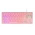 Mars Gaming MK023 Teclado Gaming - Tecnologia H-Mech RED - Iluminacion FRGB - Anti-Ghosting - Compatibilidad Universal - Estructura Robusta - Color Rosa