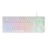 Mars Gaming MK023 Teclado Gaming - Tecnologia H-Mech RED - Iluminacion FRGB - Anti-Ghosting - Compatibilidad Universal - Estructura Robusta - Color Blanco