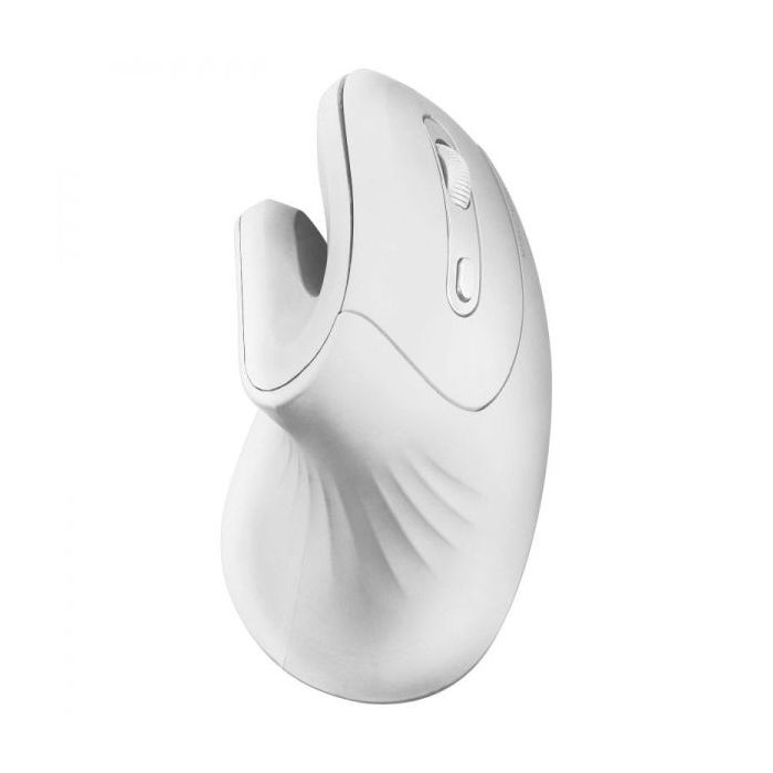 Mars Gaming MMW-ERGOPRO Raton Inalambrico Vertical - Sensor Optico 3200 DPI - Switches HUANO - Conectividad 2.4GHz - Color Blanco
