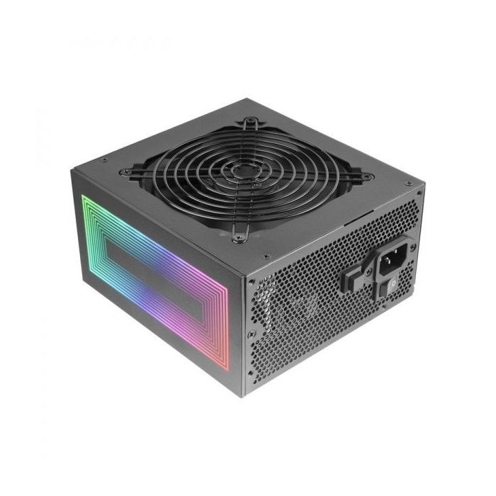 Mars Gaming MPB750S Fuente de Alimentacion ARGB 750W - Eficiencia 80PLUS BRONZE - Iluminacion ARGB Sincronizable - Cables Planos y Largos - Color Negro